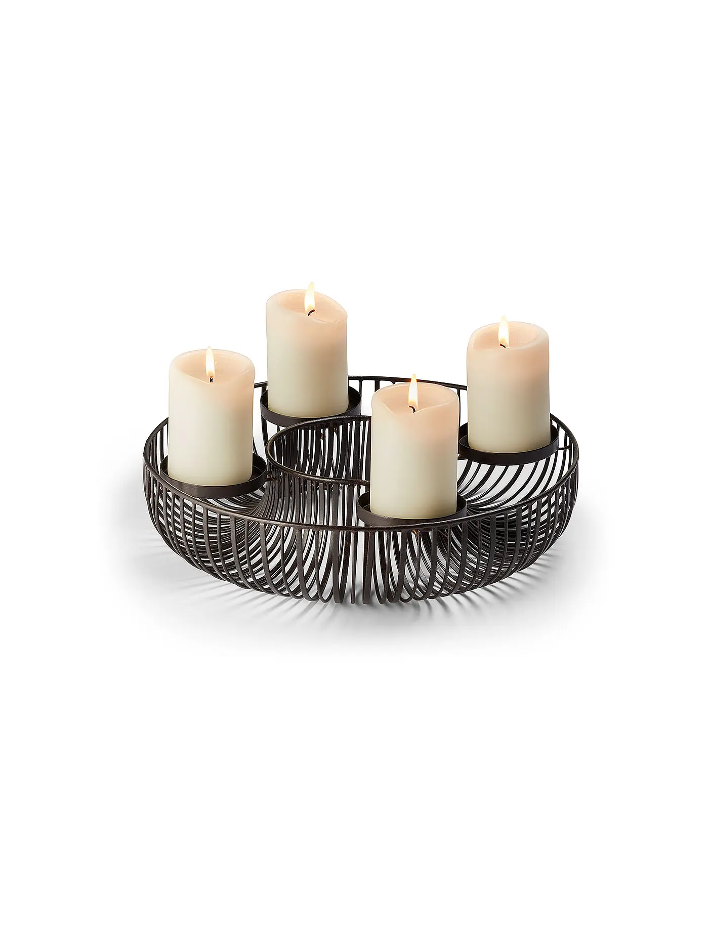PHILIPPI | Adventskranz PANAMA 35cm Mattbraun | 